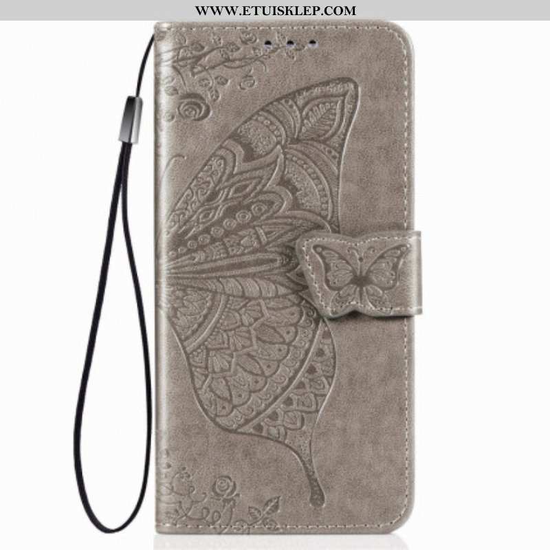 Etui Folio do Poco M3 Motyl W Połowie Azteków